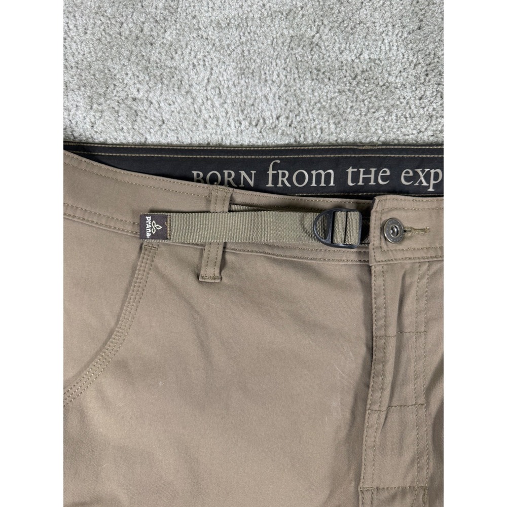 Prana Zion Hiking Pants Mens 36 Brown Stretch Cargo Outdoor Roll Up Leg Pant - Picture 6 of 10